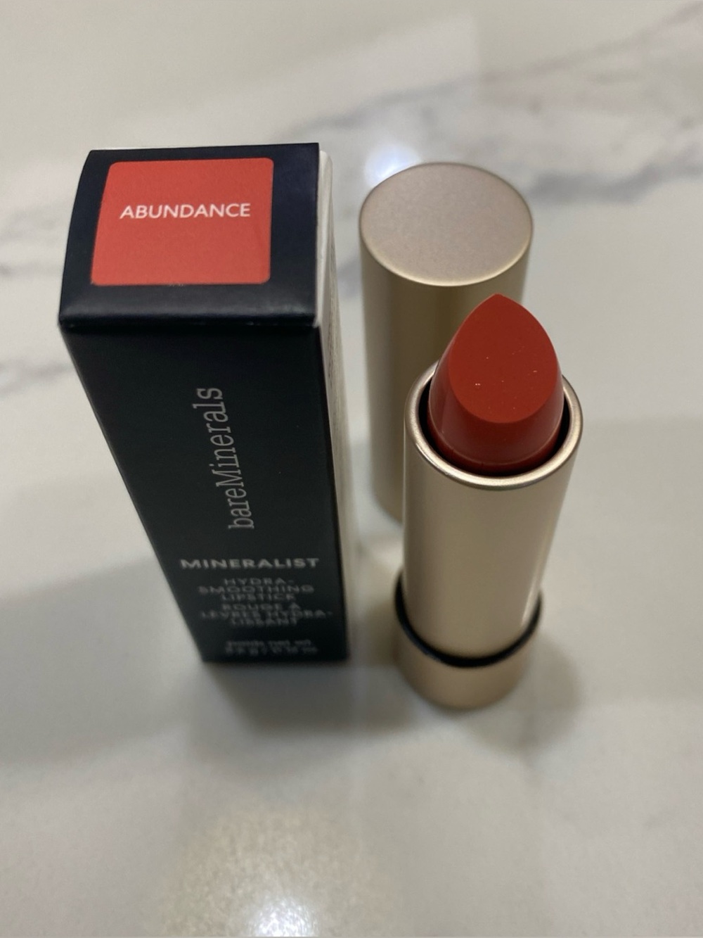 bareMinerals Mineralist Hydra-Smoothing Lipstick — Abundance NIB